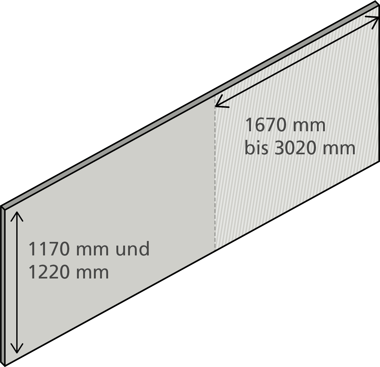 Sonderabmessungen von imi-Fassade