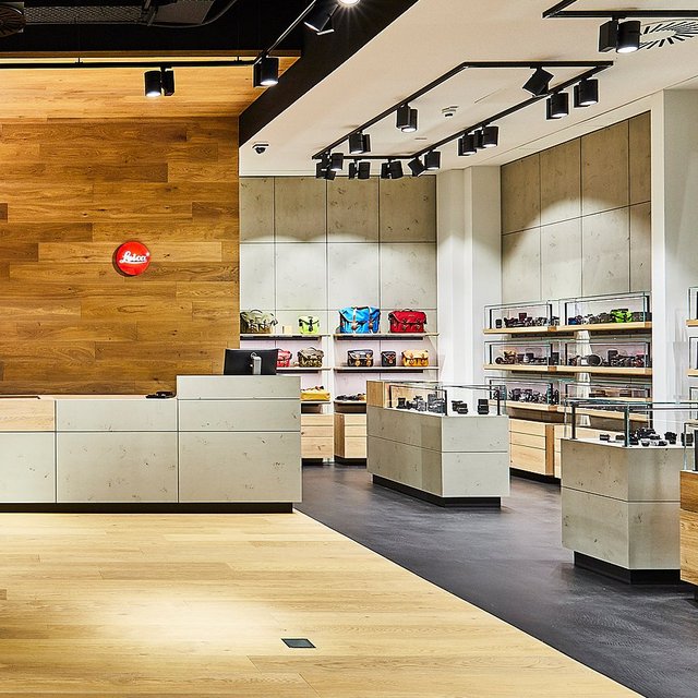 imi-beton Glattschalung grau im Meister Camera Store Hamburg
