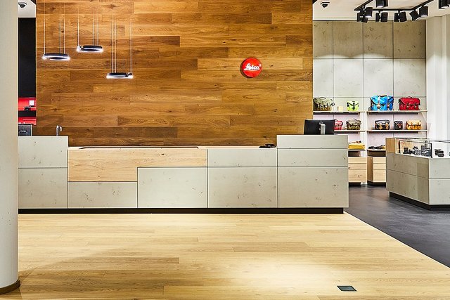 imi-beton Glattschalung grau im Meister Camera Store Hamburg