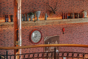 imi-monyt-Steinpaneel Klinker rot im Wirtshaus Obernburg