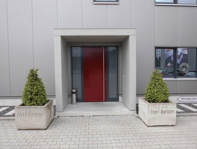 Ein Eingangsportal aus imi-beton outdoor