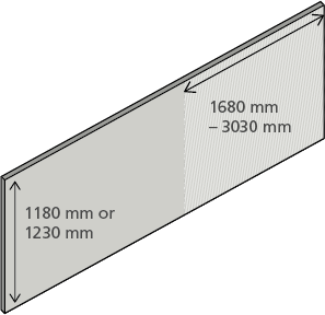 Sonderabmessungen von imi-Fassade