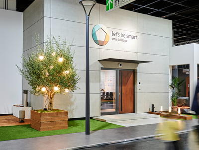 imi-beton Fassade vintage standard in einem Messestand