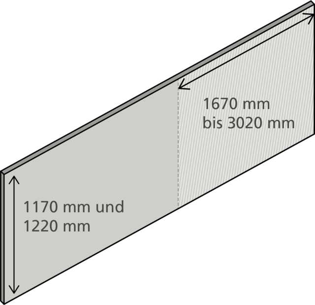 Sonderabmessungen von imi-Fassade